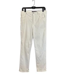 Gloria Vanderbilt Women's Amanda Jeans Size 6‎ White Straight Mid-Rise
